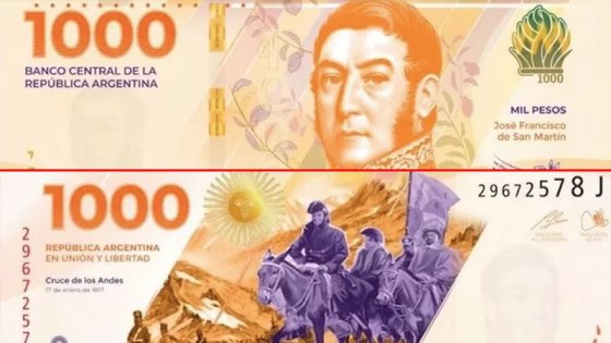 Nuevos billetes: cómo es el de 1.000 pesos y qué otros entrarán en circulación