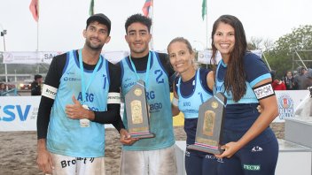 El entrerriano Julián Azaad sigue la gira de Beach Volley en Italia