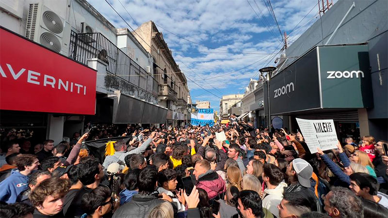 Milei en Paran&aacute; (foto archivo)