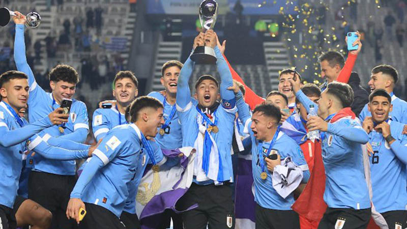 Uruguay se suma a las selecciones campeonas Sub-20 que encabeza Argentina.