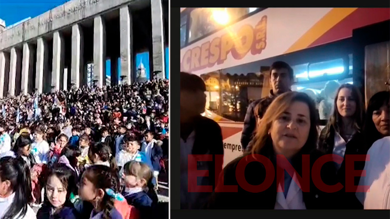 Alumnos de Crespo prometieron lealtad a la bandera en Rosario | Elonce.com