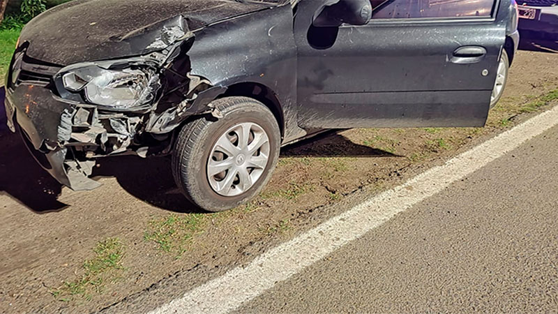 Alcoholizado al volante chocó su auto contra una columna en Paraná