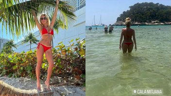 Yanina Latorre al rojo vivo: en bikini, posó de espaldas y desde otros ángulos