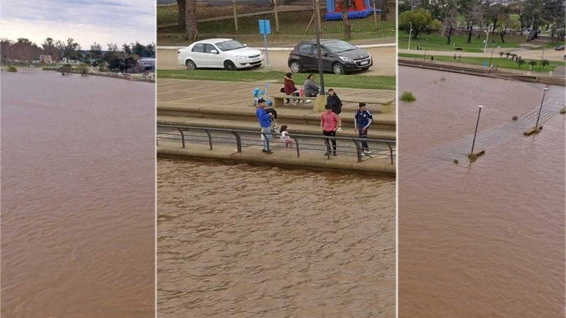 El r&iacute;o Uruguay sobre el puerto Concordia