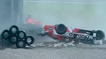 Video: impresionante choque y vuelco de Matías Rossi en la clasificación del TC