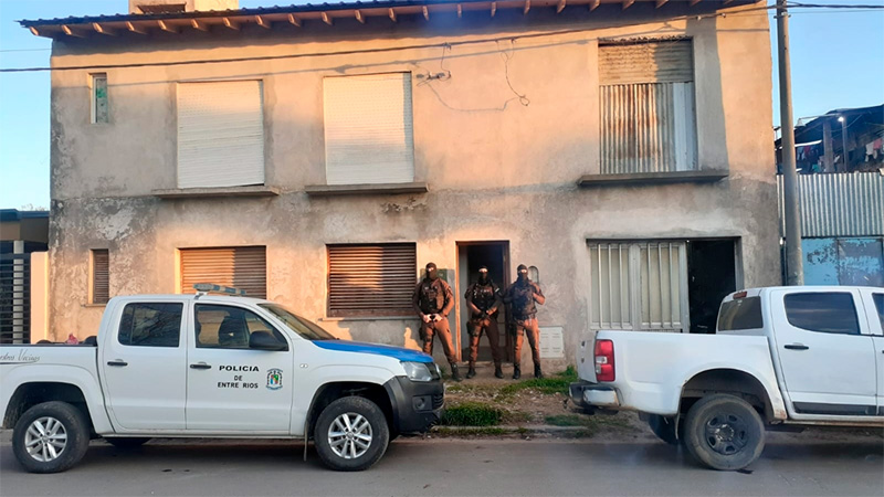 Allanamientos por narcotr&aacute;fico en Gualeguaych&uacute;