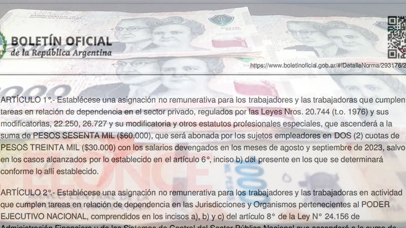 Oficializan decreto de suma fija para trabajadores: quiénes y cuándo la cobrarán