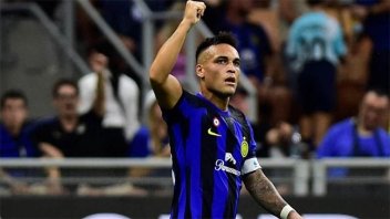 Lautaro Martínez festejó en el triunfo de Inter en Italia: los goles del argentino