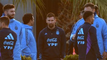 Lionel Messi se reunió con toda la selección