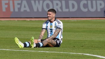 Preocupación por el estado físico de Rodrigo De Paul tras el partido con Argentina