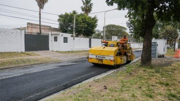 Repavimentan un tramo de calle Marcos Sastre