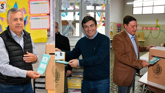 Votaron los principales candidatos en Mendoza y el 37% del padrón electoral