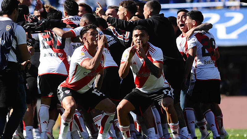 Video Los Festejos De Los Jugadores De River Tras La Victoria En La Bombonera Deportivas 1112