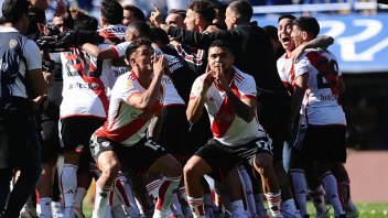 Video: los festejos de los jugadores de River tras la victoria en La Bombonera