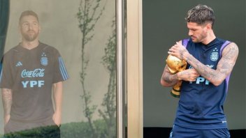 El divertido posteo de De Paul con Messi y la Copa del Mundo como protagonistas