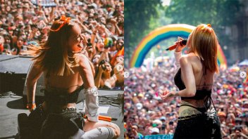 “Siempre me sentí discriminada”, dijo La Joaqui en la Marcha del Orgullo