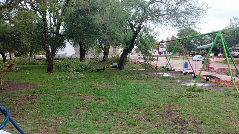 Fuerte temporal en Cerrito