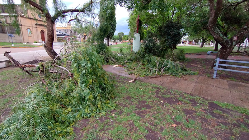 Fuerte temporal en Cerrito