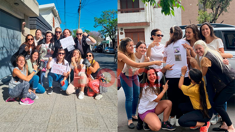 Con carteles y &ldquo;mucha energía&rdquo; sorprenden a su amiga antes de cada quimioterapia