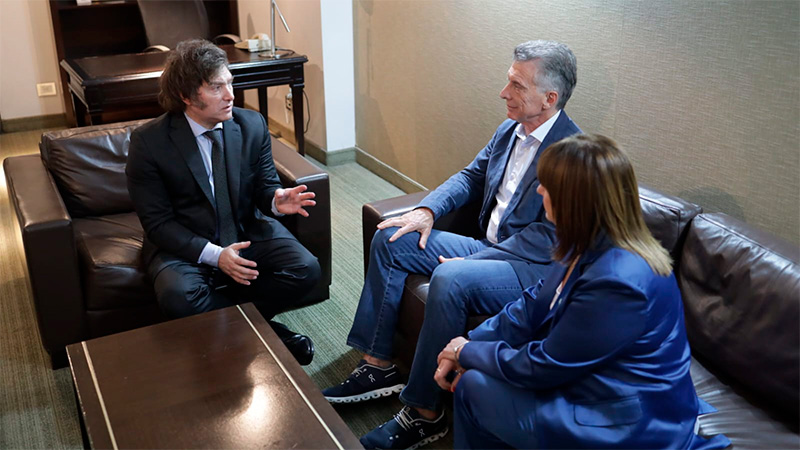 Cómo fue el encuentro entre Javier Milei y Mauricio Macri tras resultar electo