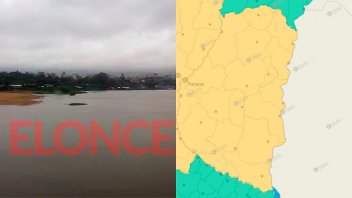Rige una alerta amarilla por tormentas para Entre Ríos y otras seis provincias
