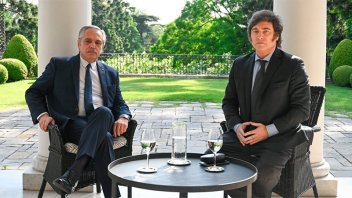 Javier Milei y Alberto Fernández se reunieron en la residencia de Olivos
