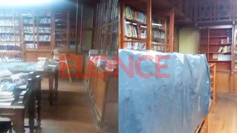Las lluvias afectaron la Biblioteca Popular y cientos de libros se ...