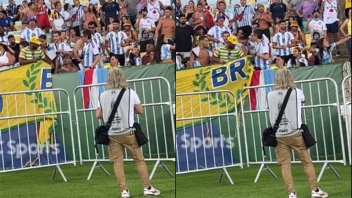 Video: brasileño invadió el sector argentino y sacó una bandera de Entre Ríos