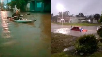 Videos del temporal en San Salvador: se precipitaron 82 milímetros en 20 minutos