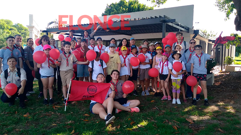 El grupo scout Urquiza se sumó a Once Por Todos con una actividad de promoción