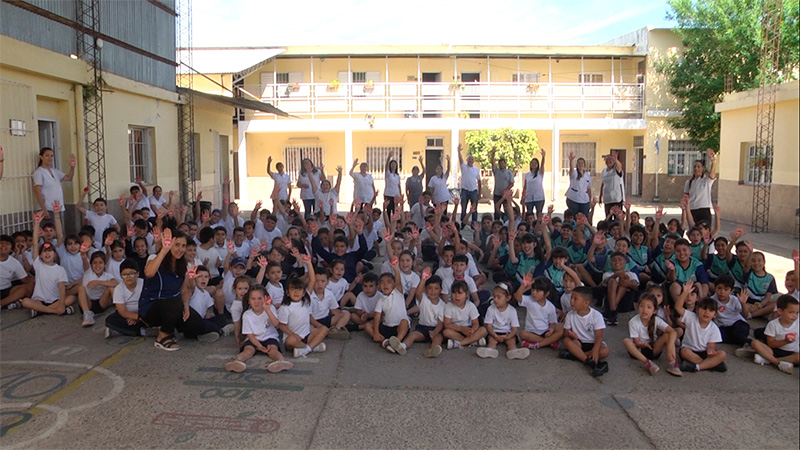 La escuela "Nuestra Señora de Lourdes" colecta pañales para Once por Todos