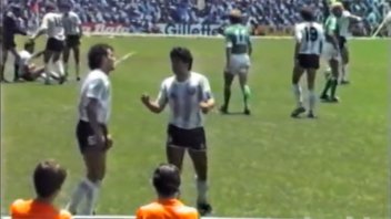 Difundieron imágenes inéditas de Diego Maradona en la final del Mundial 1986