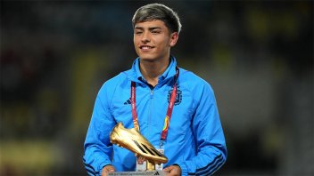 El argentino Ruberto ganó la Bota de Oro al máximo goleador del Mundial Sub-17