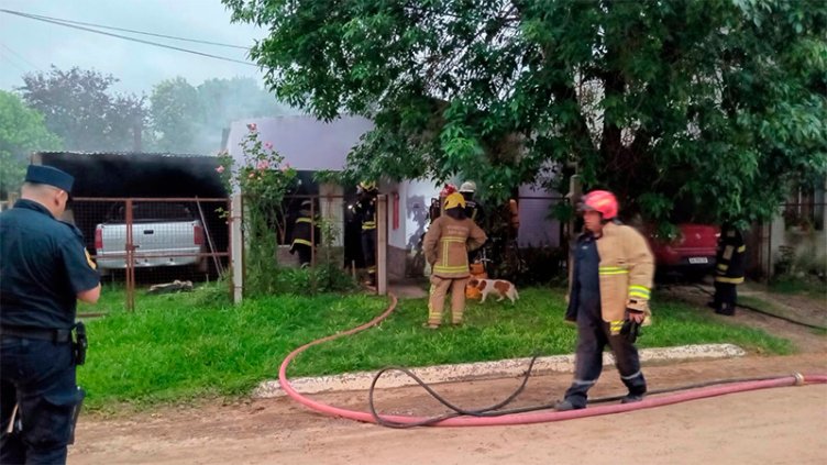 Dos personas murieron tras incendio de una vivienda en localidad entrerriana