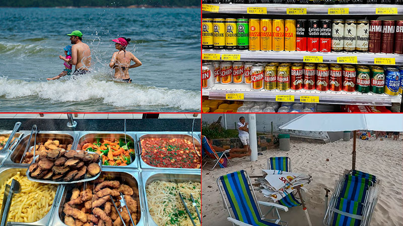 Vacaciones en Brasil: precios en la playa, en el supermercado y en los comedores