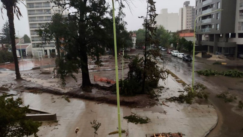 Video: un temporal azotó con vientos de 150 kilómetros por hora en Bahía Blanca