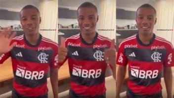 Nicolás de la Cruz se despide de River y ya luce la camiseta de Flamengo