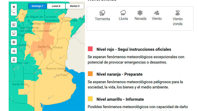 Domingo lluvioso: ampliaron alerta por tormentas y abarca a toda la ...