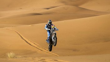 El argentino Luciano Benavides se subió al podio en la etapa 2 en motos del Dakar