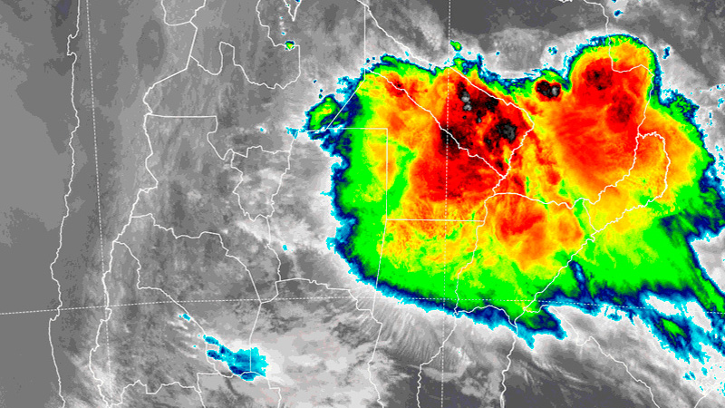 Nueve provincias están bajo alertas por tormentas fuertes