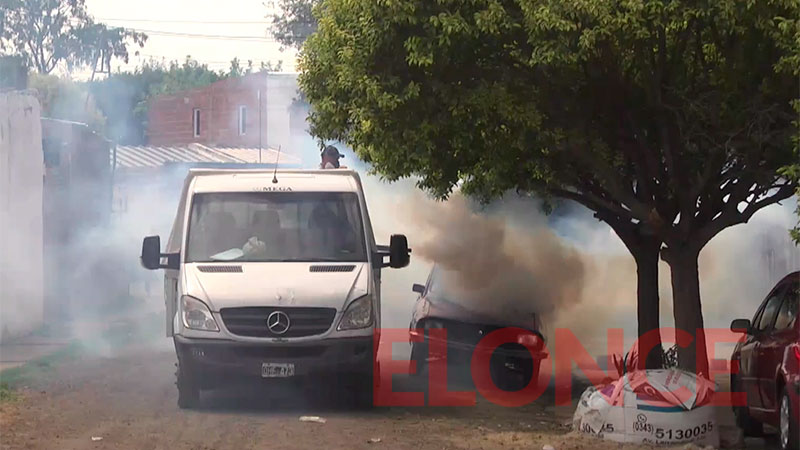 Por caso de dengue, realizaron bloqueo y fumigación en barrio de Paraná