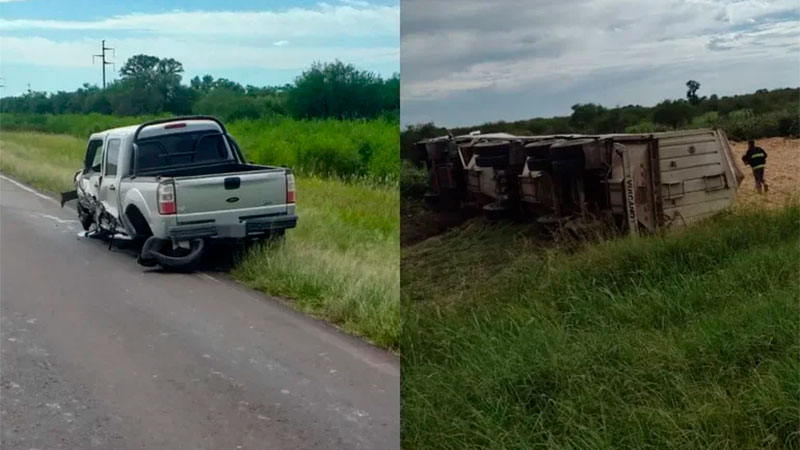 Conductor sufrió heridas graves tras el choque entre una camioneta y un ...