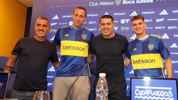 Boca presentó oficialmente a Zenón y a Lema en una conferencia de prensa