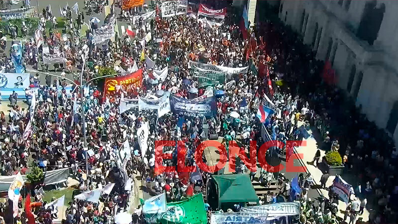 Paro nacional de la CGT: gremios y organizaciones protestaron en Plaza ...