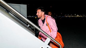 Messi viajó a Arabia Saudita para continuar con la pretemporada de Inter Miami
