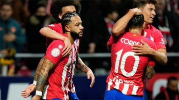 Con asistencia de Correa, el Atlético Madrid avanzó a semis de Copa del Rey: gol del 1-0
