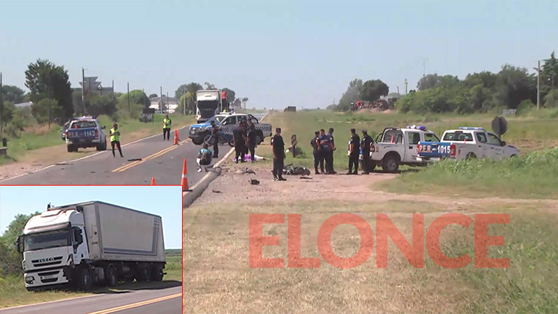 Paranaense murió en un choque frontal entre un camión y una motocicleta