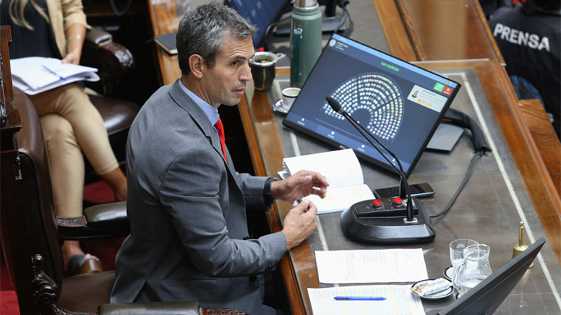 Martín Menem preside la sesión en Diputados