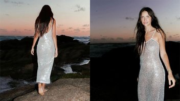 Fanática de la tendencia “al desnudo”, Zaira Nara lució un vestido transparente