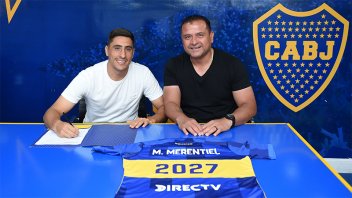 Merentiel renovó su contrato con Boca hasta 2027: 
